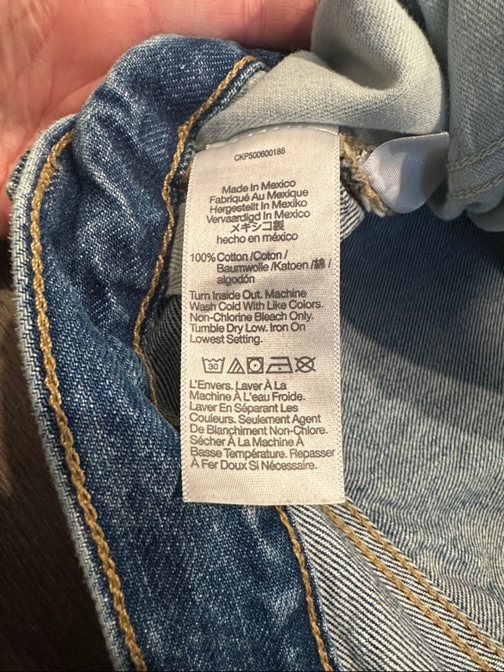 Madewell Blue Low-Slung Baggy Wide-Leg Jeans - Picture 3 of 5